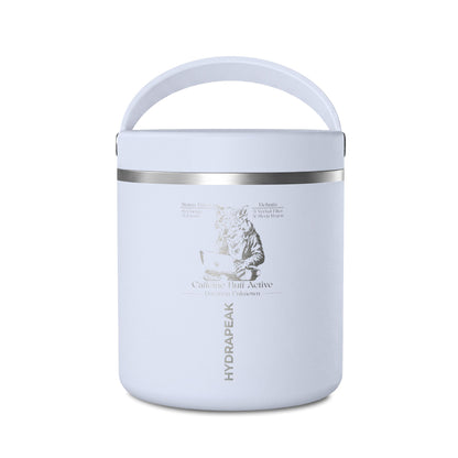 Caffeine Buff Active Fox Thermos Food Jar 25oz | Gamer Lunch Container | Fox Meal Prep Jar | Hot & Cold Food Storage