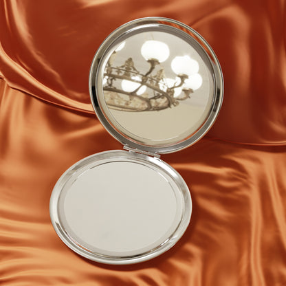 Fast Travel Destination Selector Compact Mirror | Steampunk Gamer Travel Mirror | RPG Inspired Pocket Mirror