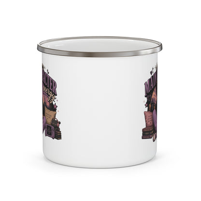 Enamel Camping Mug — "Feeling My Main Character Energy" Female Graphic