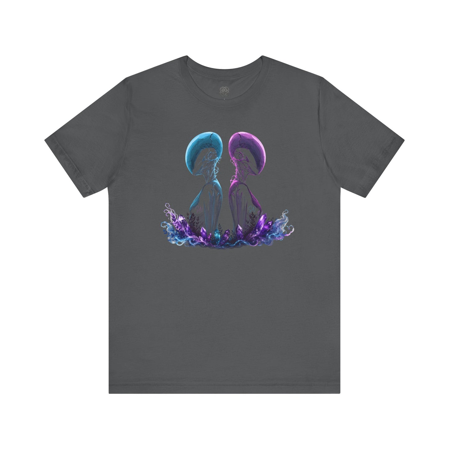 Chromatic Dyad Graphic Tee, Futuristic Sci-Fi Art Shirt