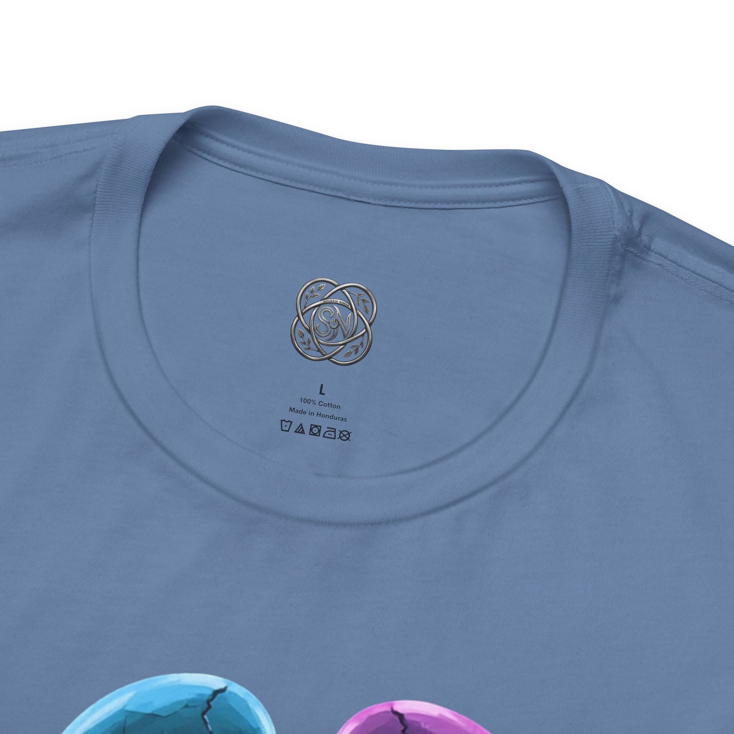 Chromatic Dyad Graphic Tee, Futuristic Sci-Fi Art Shirt