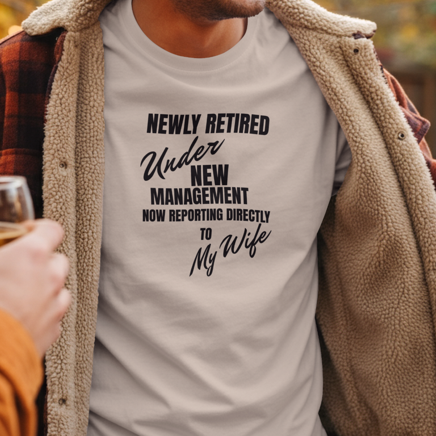 Newly Retired Under New Management Shirt Wife – Funny Retirement Gift for Wife – Retirement Party Tee