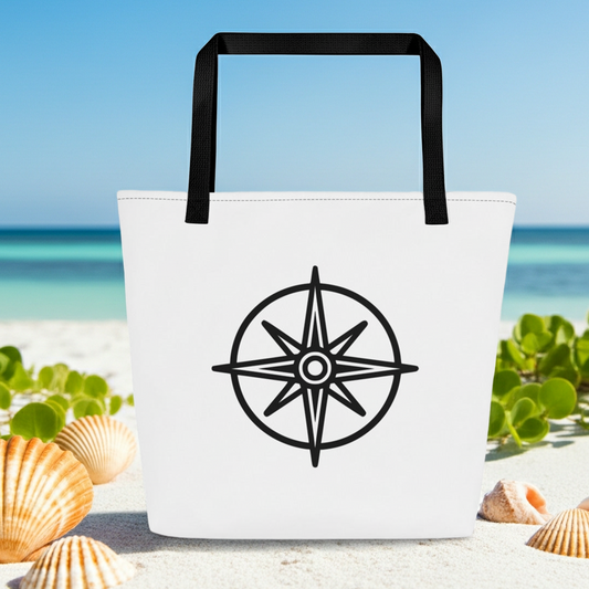 Adventurer Compass Carryall Large Tote Bag