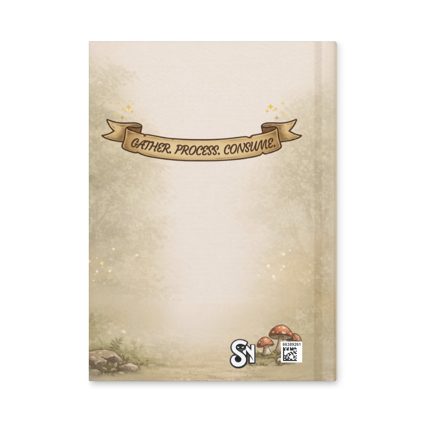 The Daily Grind Squirrel Coffee Grinder Hardcover Journal matte