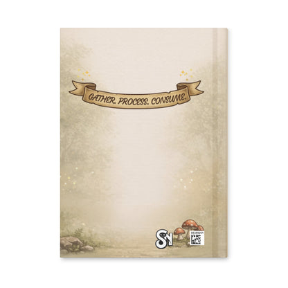 The Daily Grind Squirrel Coffee Grinder Hardcover Journal matte