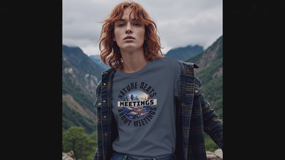 Nature Beats Meetings – Legendary Exit Plan Hiking & Camping Retirement Shirt