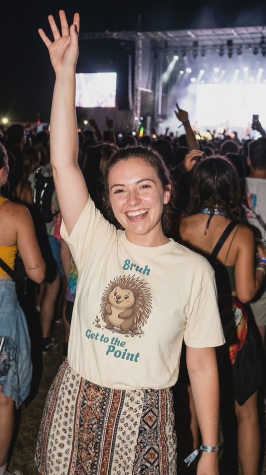 Bruh Get to the Point Porcupine Shirt, Cute Funny Sarcastic Comfort Colors Tee, Introvert Humor Graphic T-Shirt
