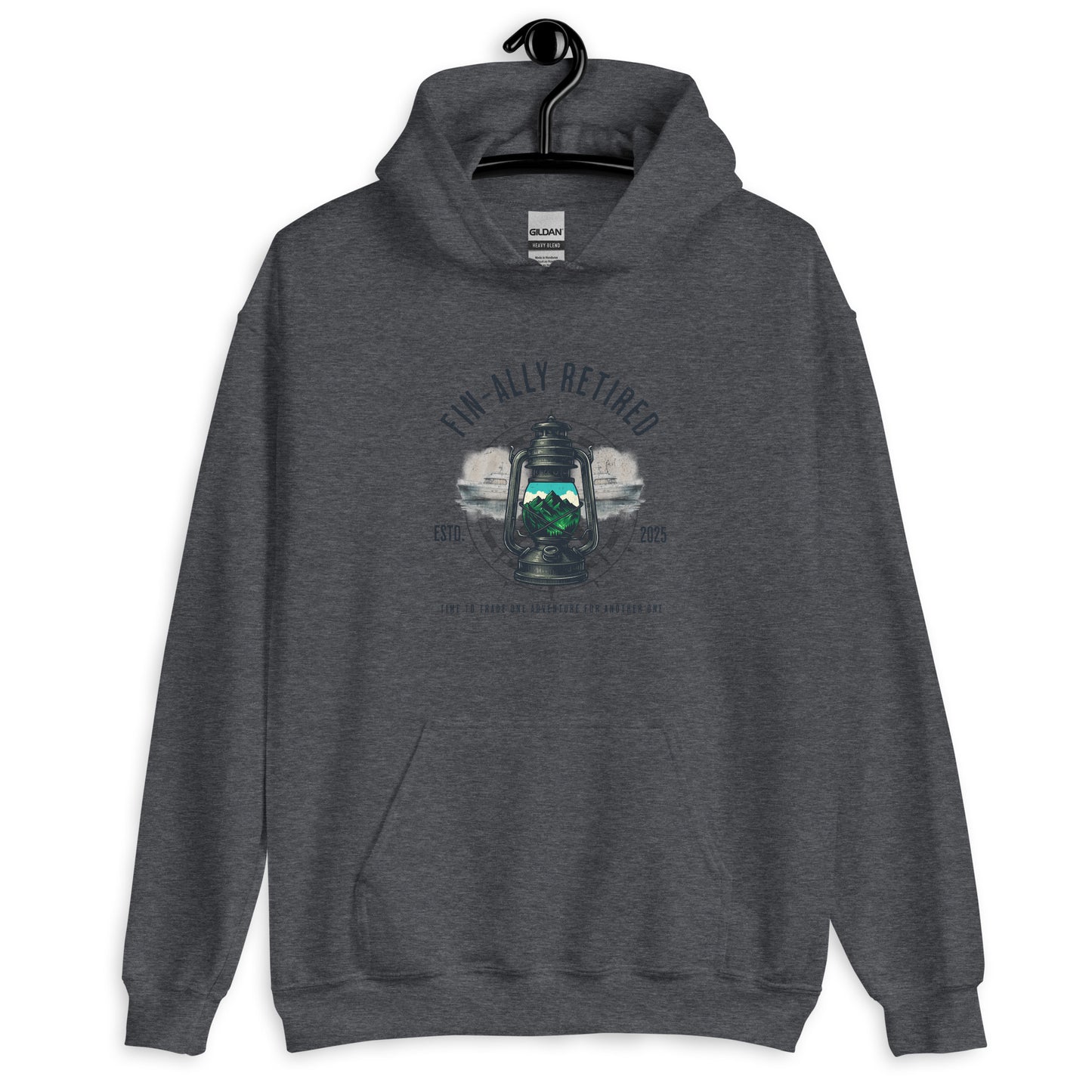 Fin-Ally Retired – Lantern Mountain Adventure Unisex Shirt / Hoodie
