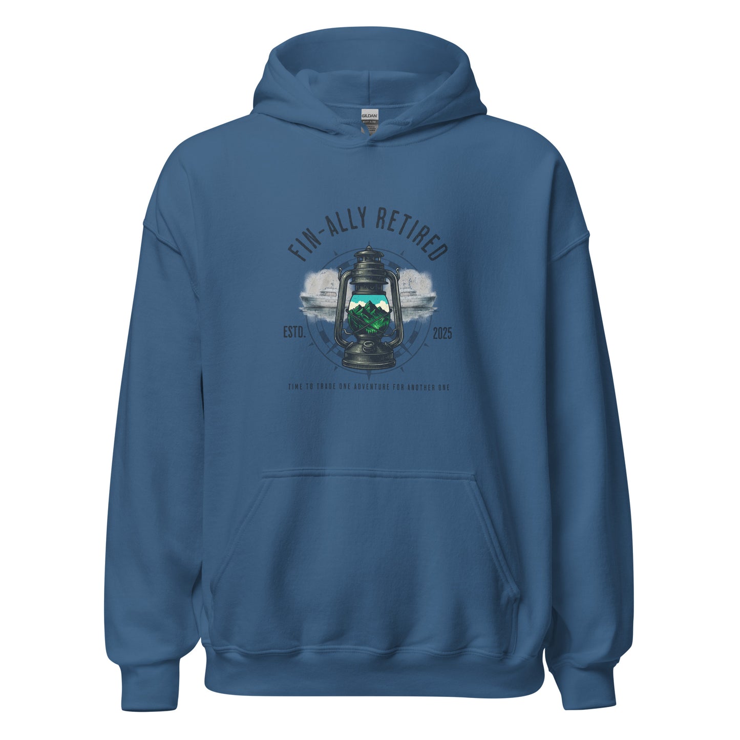 Fin-Ally Retired – Lantern Mountain Adventure Unisex Shirt / Hoodie