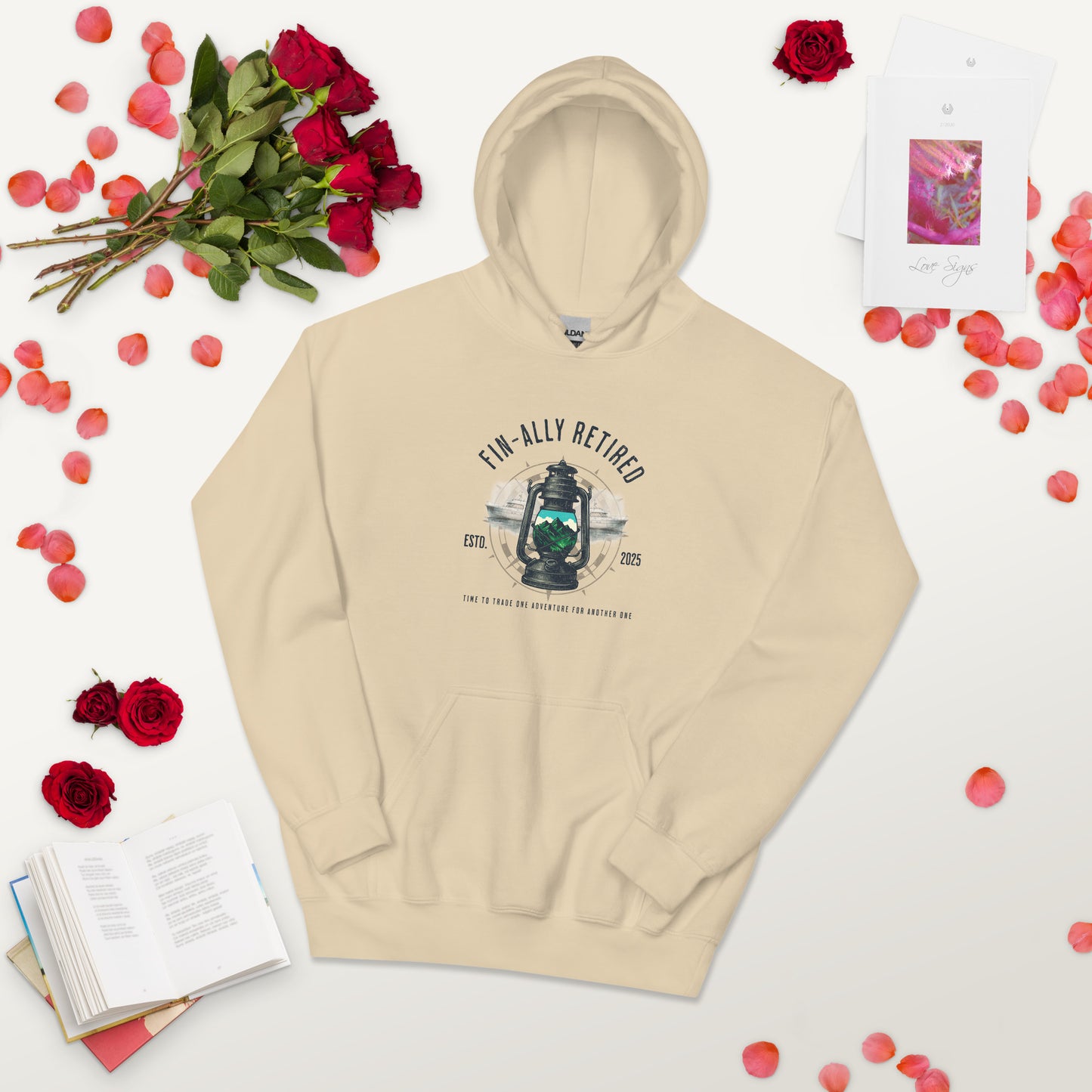 Fin-Ally Retired – Lantern Mountain Adventure Unisex Shirt / Hoodie