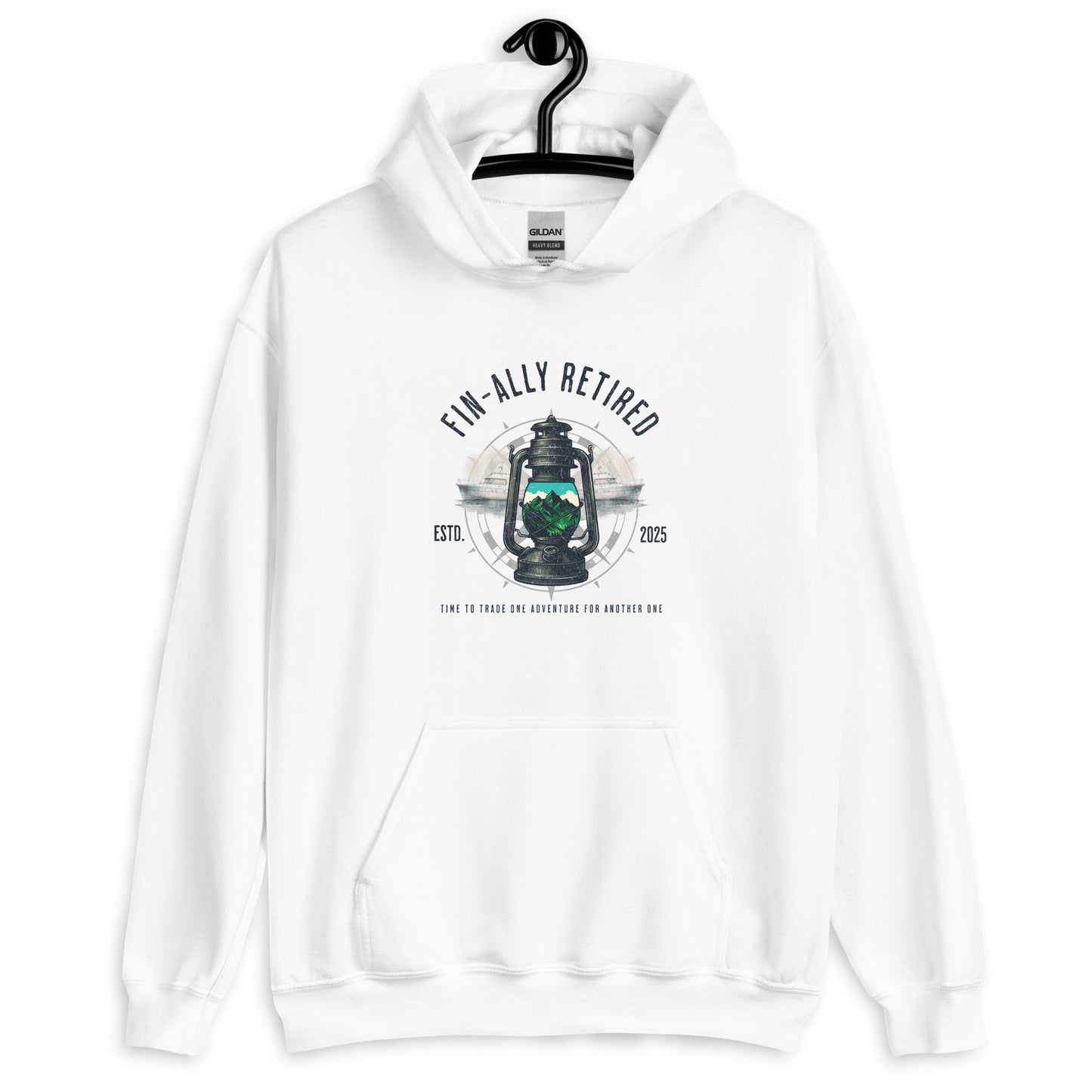 Fin-Ally Retired – Lantern Mountain Adventure Unisex Shirt / Hoodie