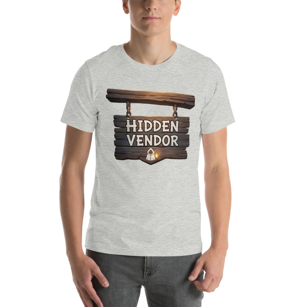 Hidden Vendor: Hearthbound Unisex T-Shirt NPC Shop Sign Edition