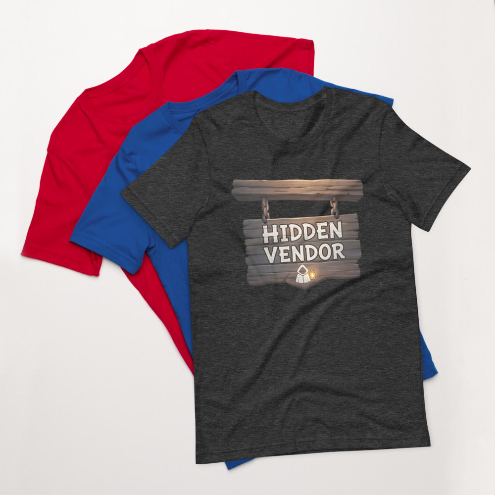 Hidden Vendor: Hearthbound Unisex T-Shirt NPC Shop Sign Edition