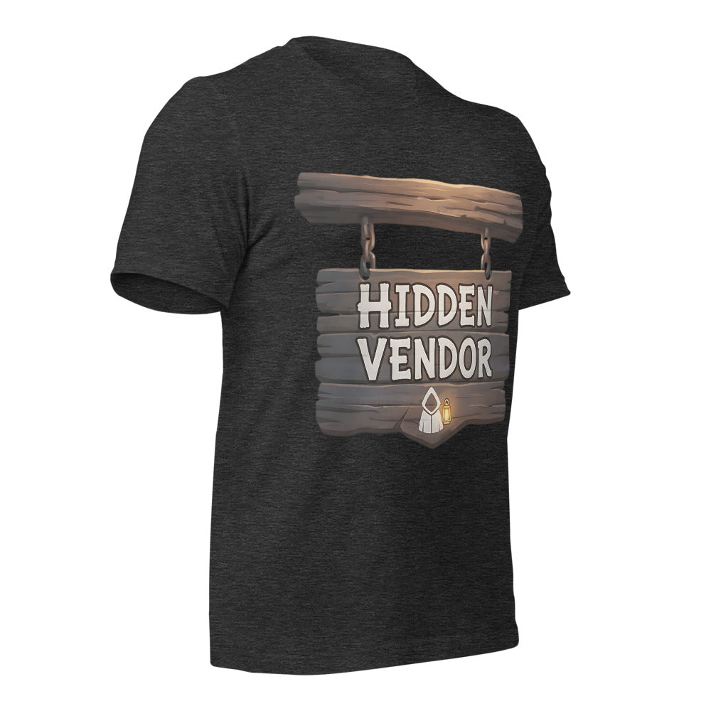 Hidden Vendor: Hearthbound Unisex T-Shirt NPC Shop Sign Edition