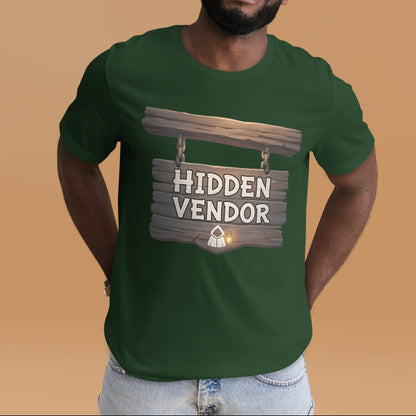 Hidden Vendor: Hearthbound Unisex T-Shirt NPC Shop Sign Edition