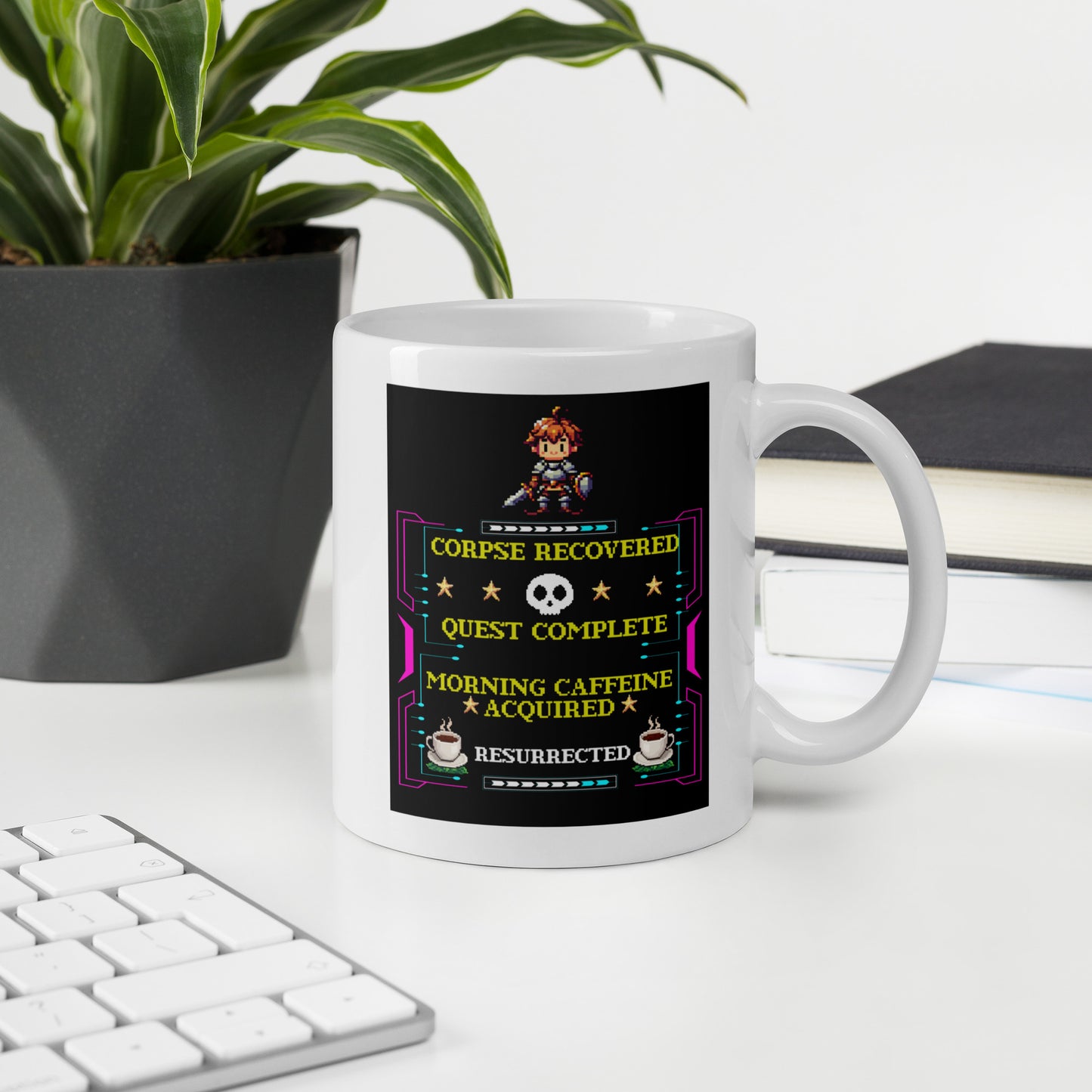 Daily Corpse Run Coffee Mug | Funny Gamer RPG & Morning Quest Cup (11oz / 15oz / 20oz)