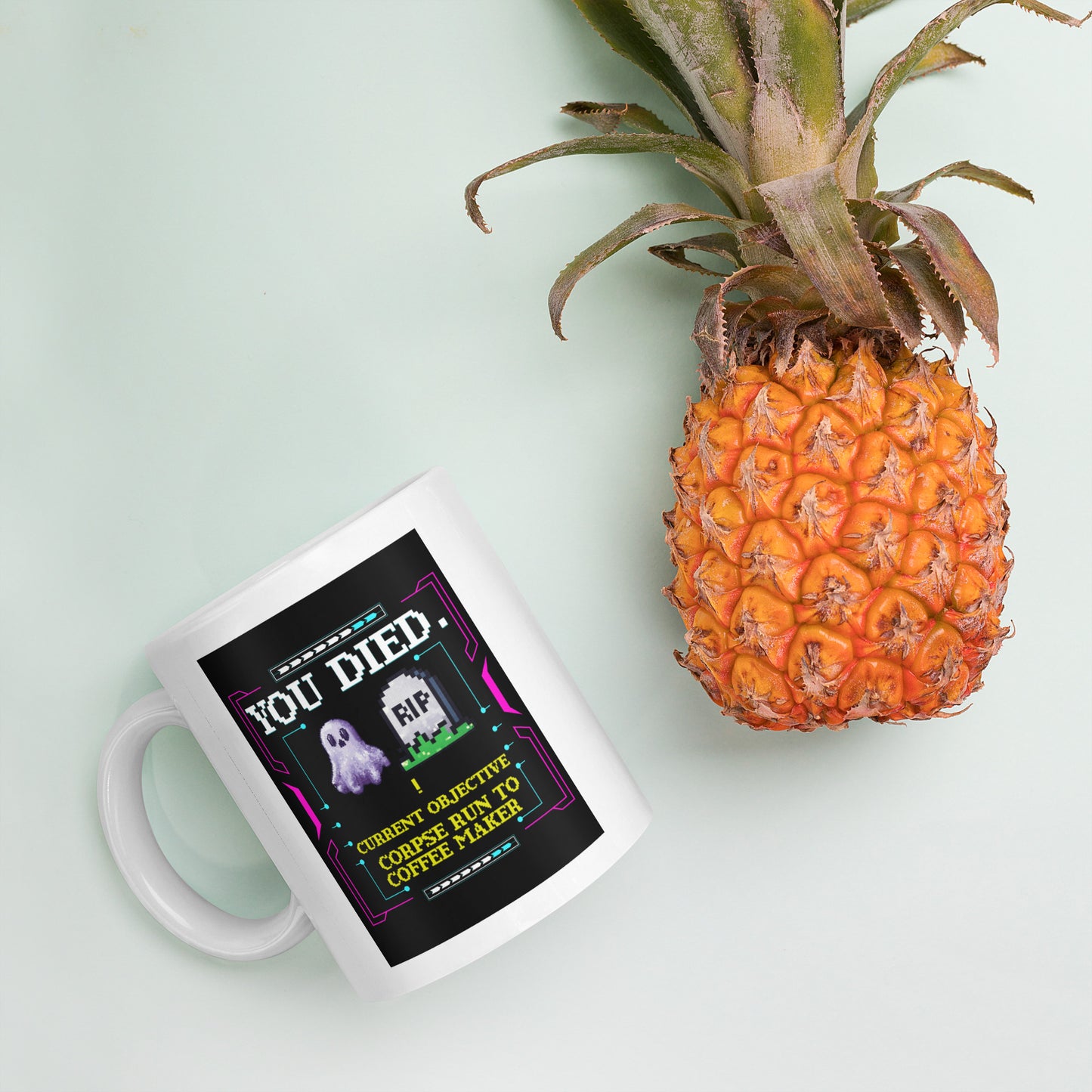 Daily Corpse Run Coffee Mug | Funny Gamer RPG & Morning Quest Cup (11oz / 15oz / 20oz)
