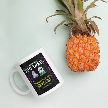 Daily Corpse Run Coffee Mug | Funny Gamer RPG & Morning Quest Cup (11oz / 15oz / 20oz)